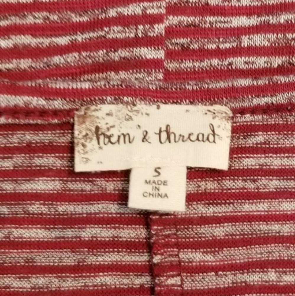 Hem & Thread 2 for $25 Shirts Burgundy Size S - Picture 7 of 13